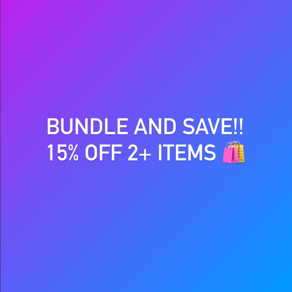 Seller Discount: 2 or More Bundle Saves you 15%.
